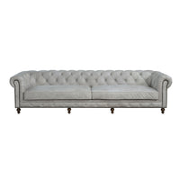 ACME Ofer Sofa, Vintage White Top Grain Leather LV02404