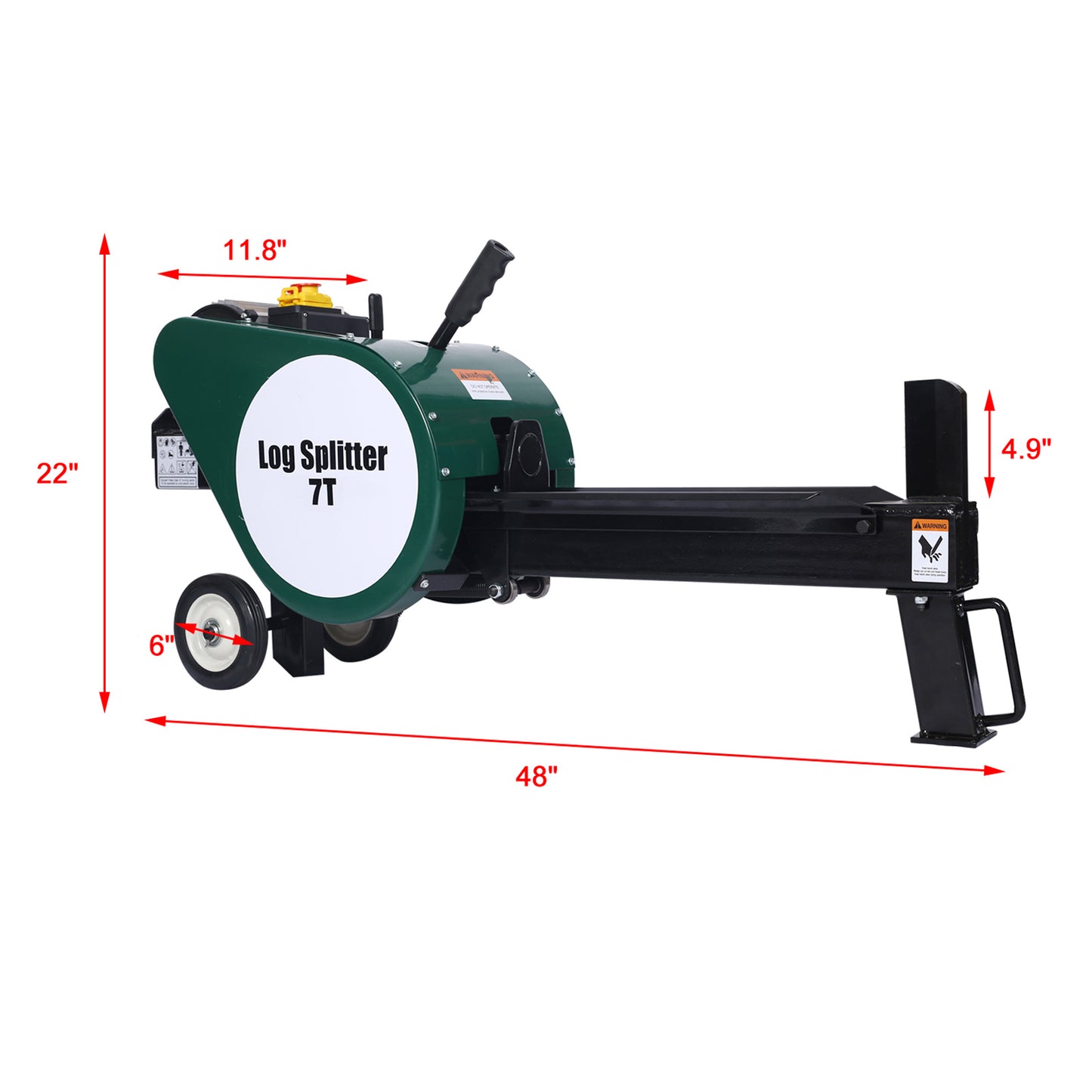 Double Flywheel Electric Log Splitter  Log Splitter Electric Portable 7 Ton hotizontal 2HP 16A,electric firewood splitting machine