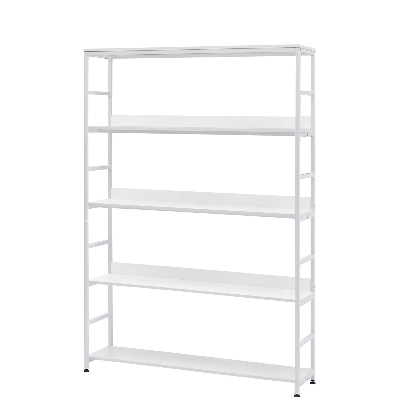 [VIDEO] 5-Tier Home Office Bookcase Open Bookshelf Storage Large 5 Shelf Bookshelf Furniture with Metal Frame, White