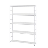 [VIDEO] 5-Tier Home Office Bookcase Open Bookshelf Storage Large 5 Shelf Bookshelf Furniture with Metal Frame, White