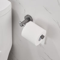 Toilet Paper Holder Gun Grey Thicken Space Aluminum Toilet Roll Holder for Bathroom, Kitchen, Washroom Wall Mount