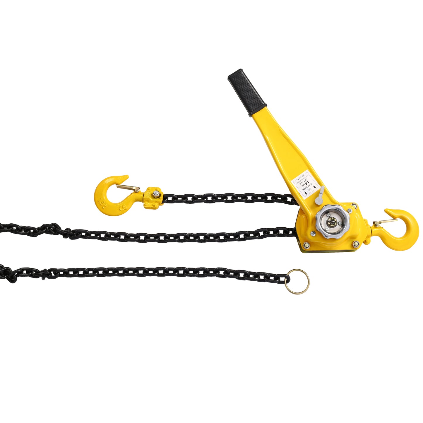 Lever Chain Hoist 1 1/2 Ton 3300LBS Capacity 10 FT Chain Come Along with Heavy Duty Hooks Ratchet Lever Chain Block Hoist Lift Puller