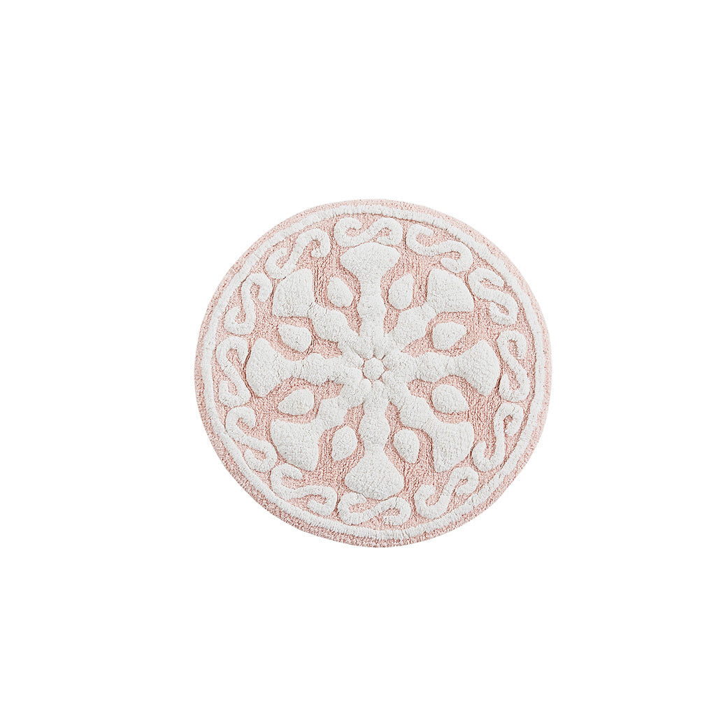 Medallion Cotton Tufted Bath Rug