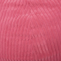 Kenli 3 Foot Modern Corduroy Beanbag, Pink Rose