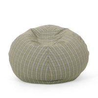 Hobson Modern 5 Foot Checkered Bean Bag, Green