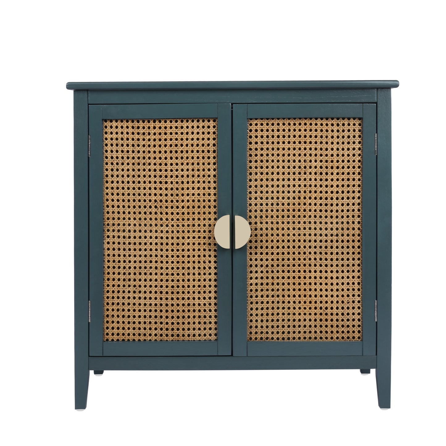 2 Door Cabinet,Naturel Rattan,Suitable for bedroom, living room, study