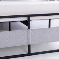 V4 Metal Bed Frame 14 Inch Queen Size with Headboard and Footboard, Mattress Platform with 12 Inch Storage Space