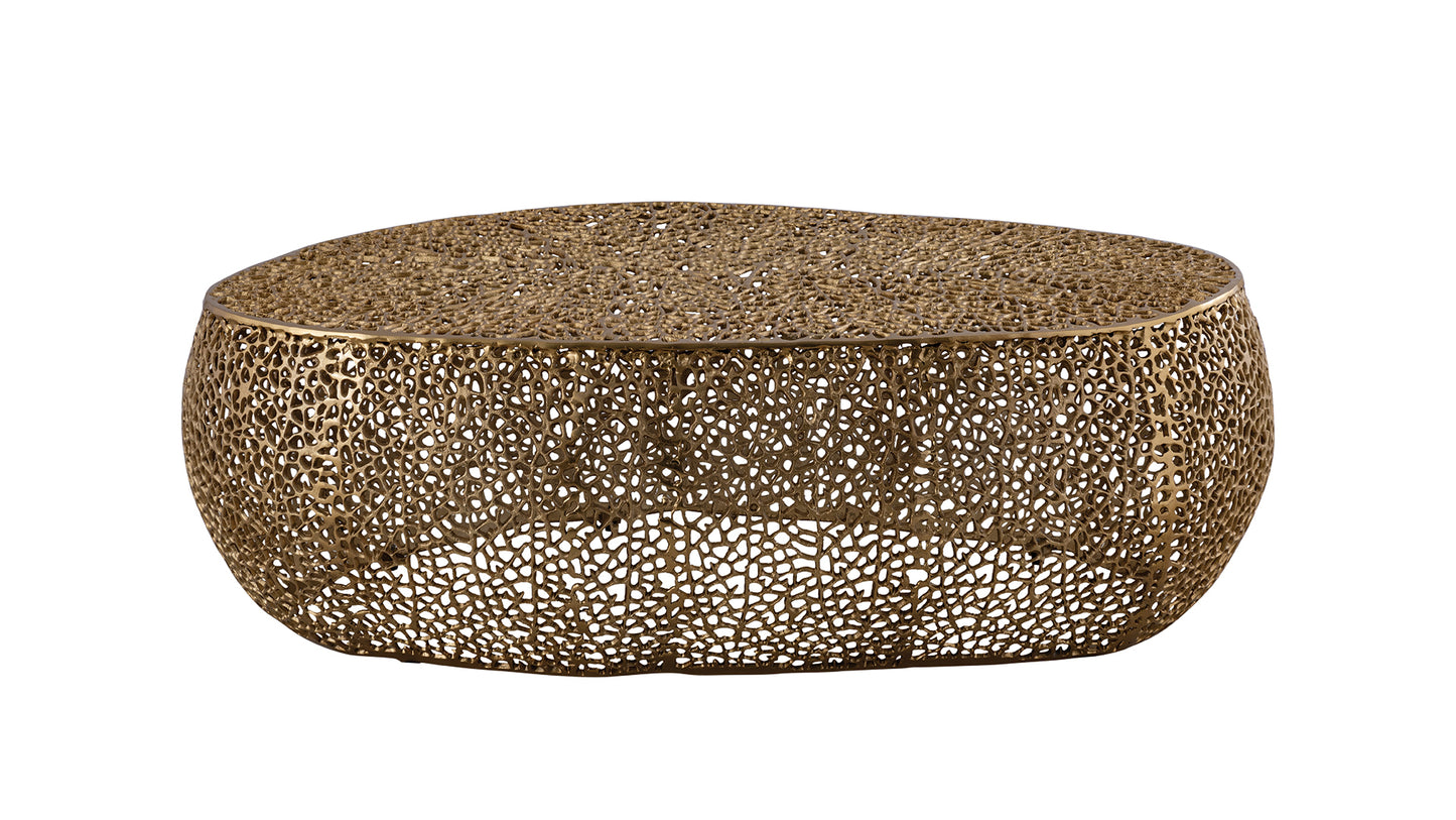 T3601-50 Oval Coffee Table Gold