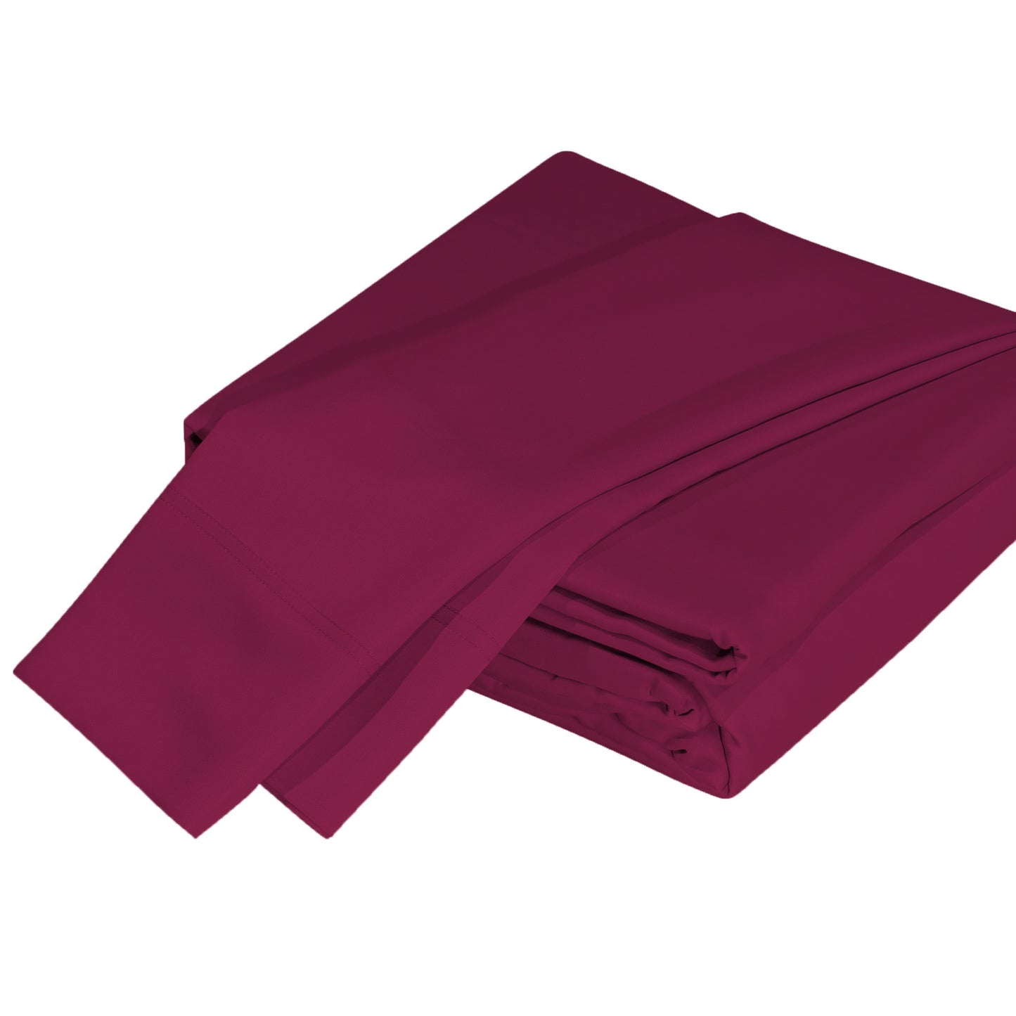 Luxurious Viscose from 100% Bamboo 2-Piece Pillowcase Set , Oeko-TEX Certified, Queen - Merlot