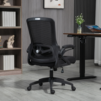 Ergonomic Office Chair Adjustable Height Computer Chair Breathable Mesh Home Office Desk Chairs with Wheels Comfy Executive Rolling Swivel Task Chair with Adjustablelip up Arms & Lumbar Support