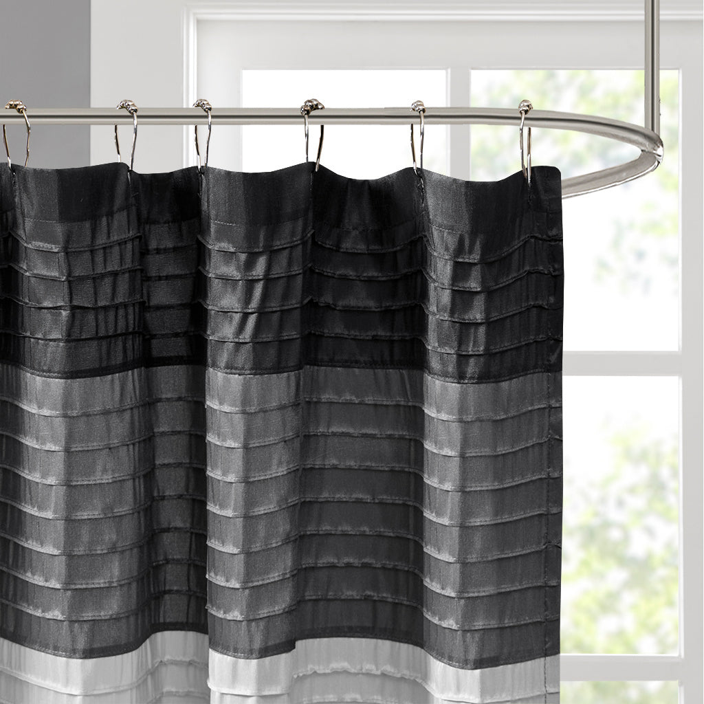 Faux Silk Shower Curtain