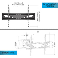 Atlantic Full Motion TV mount for 47-86"