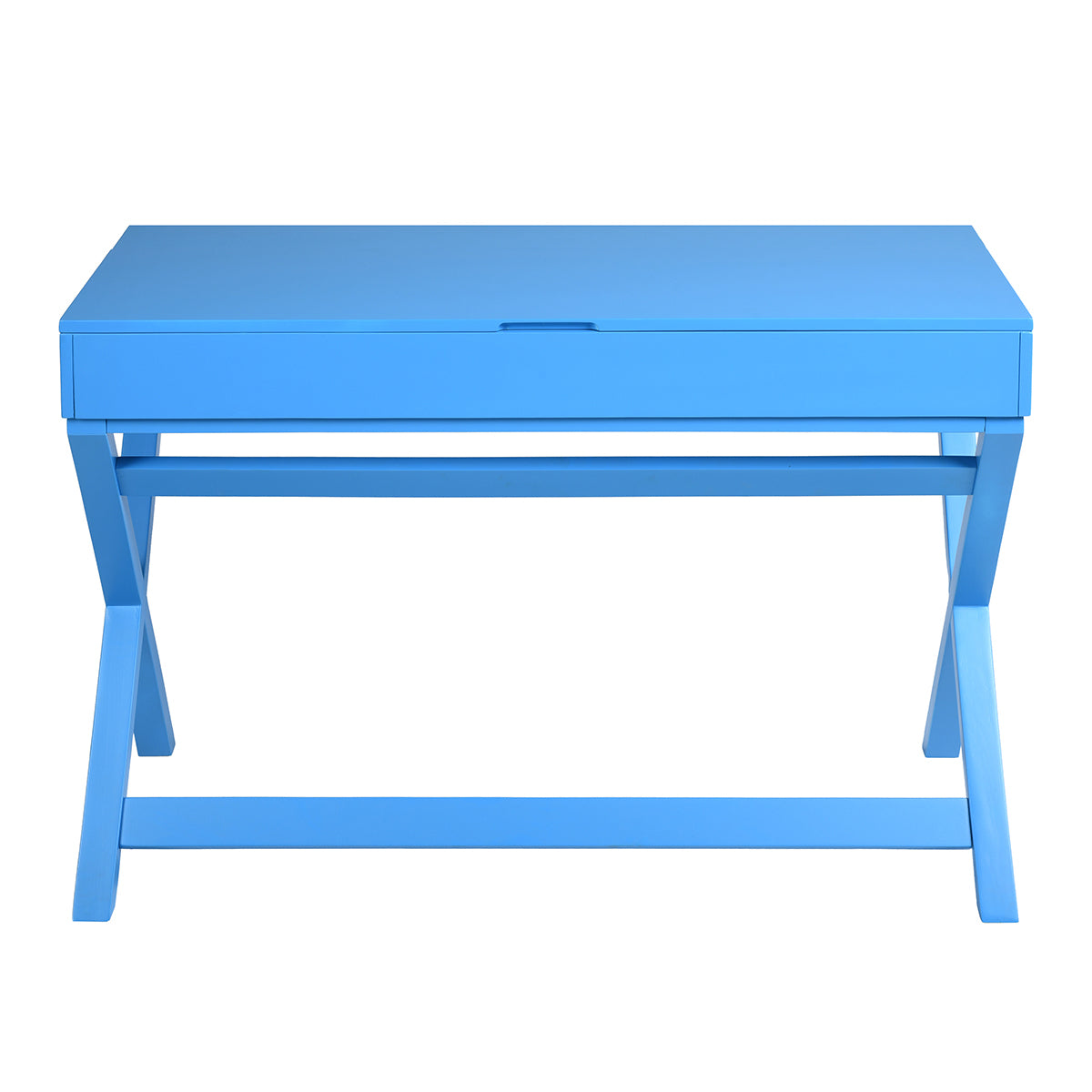 Lift Desk with 2 Drawer Storage, Computer Desk with Lift Table Top, Adjustable Height Table for Home Office, Living Room,BLUE