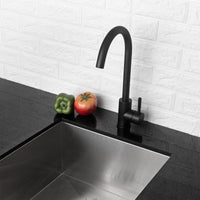 Kitchen Sink Faucet with Single Handles, Black