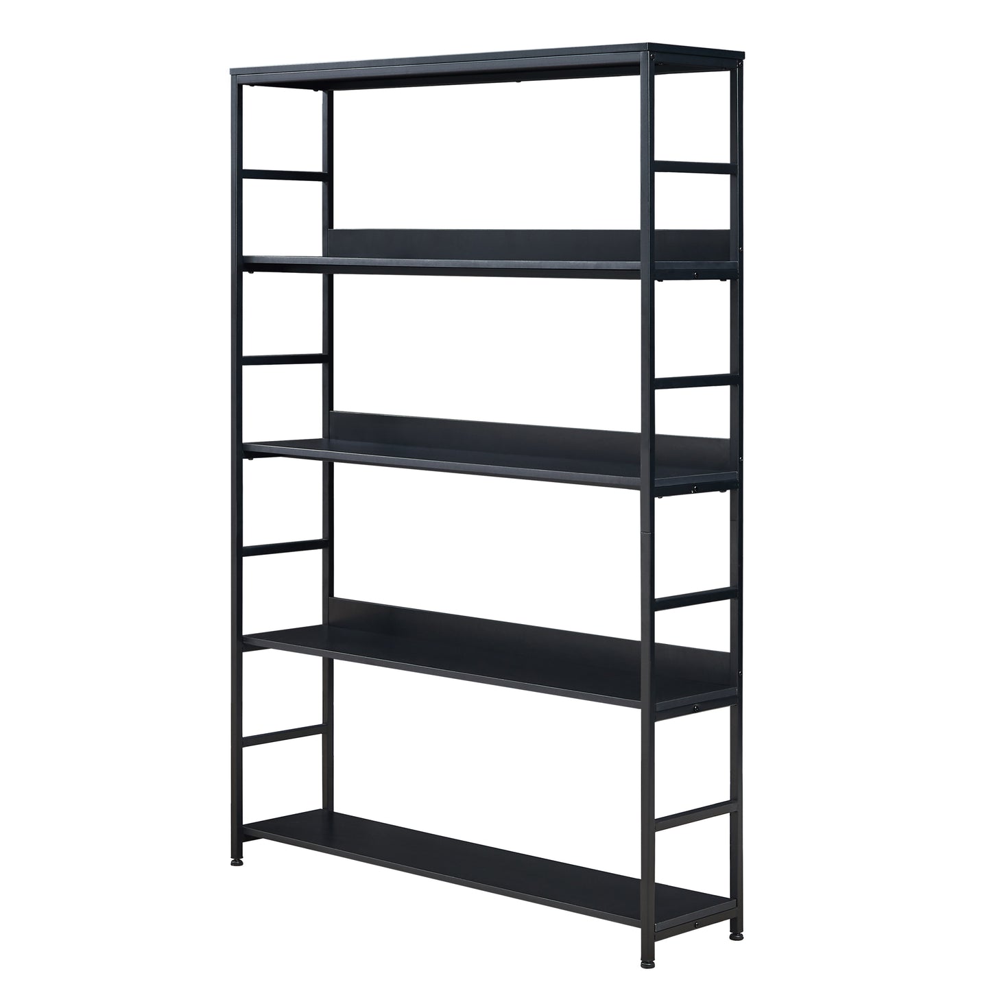 [VIDEO] 5-Tier Home Office Bookcase Open Bookshelf Storage Large 5 Shelf Bookshelf Furniture with Metal Frame, Black