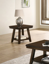 Rectangular End Table In Dark Espresso