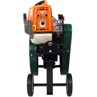 Double Flywheel Electric Log Splitter 7-Ton Compact Horizontal Gas Log Splitter with Auto Return 20in,portable  63cc engine firewood splitting forestry harvesting