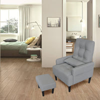 Redde Boo modern living room leisure sofa chair design gray fabric home adjustable cozy soft chair