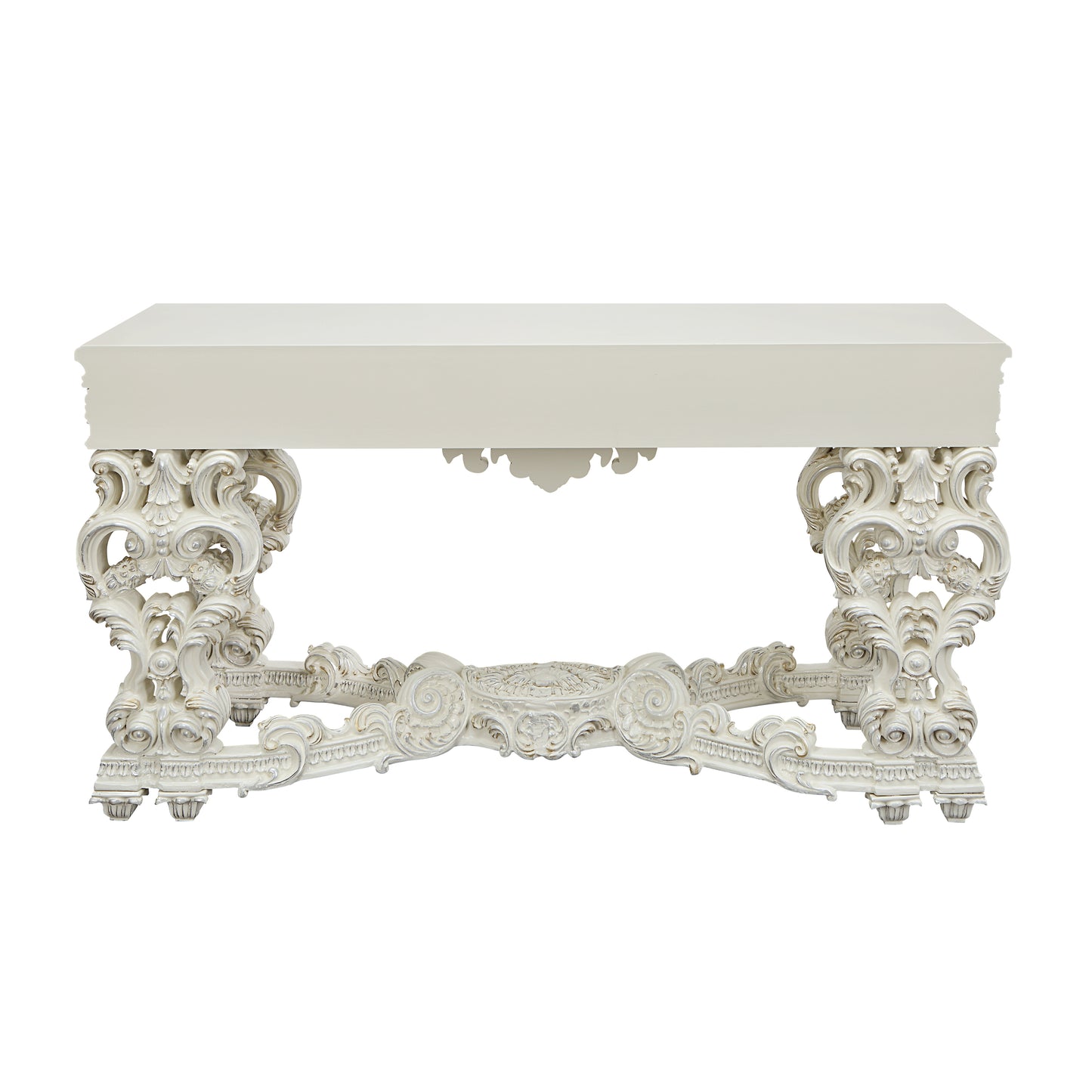 ACME Adara SOFA TABLE Antique White Finish LV01219