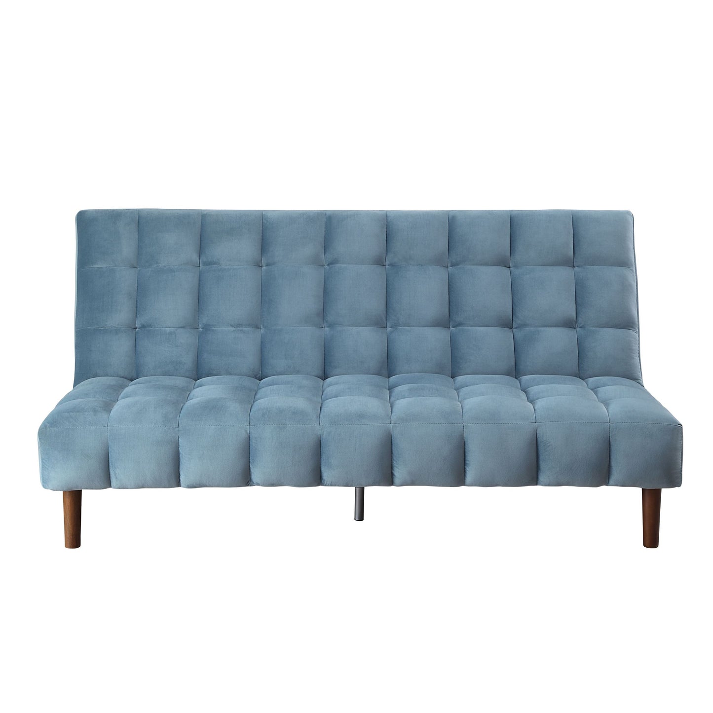 ACME Yolandi Adjustable Sofa  in Teal Velvet & Dark Walnut Finish 57202