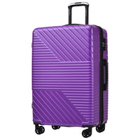 Hardshell Luggage Sets 3 Piece double spinner 8 wheels Suitcase with TSA Lock Lightweight 20''24''28''