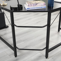 High quality safe and environmentally friendly office home school Black L-shaped corner desk