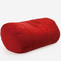 Rosella Modern Microfiber 8 Foot Bean Bag, Red