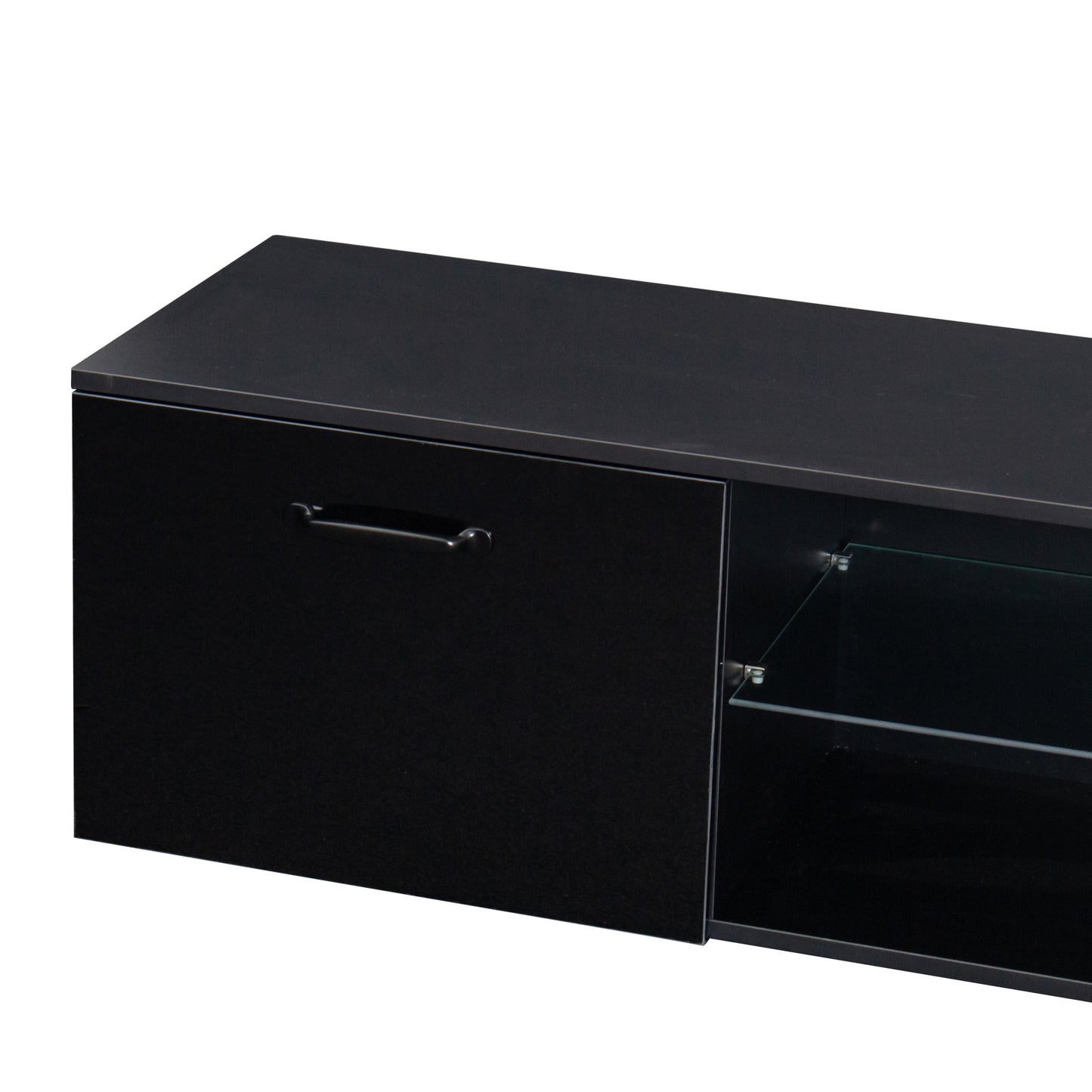 TV Stand  TV cabinet with color-changing LED light for living room