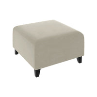 Ottoman SOFA  C Beige with black foot Furniture Modern Accent Chair Sectional Single Sofa