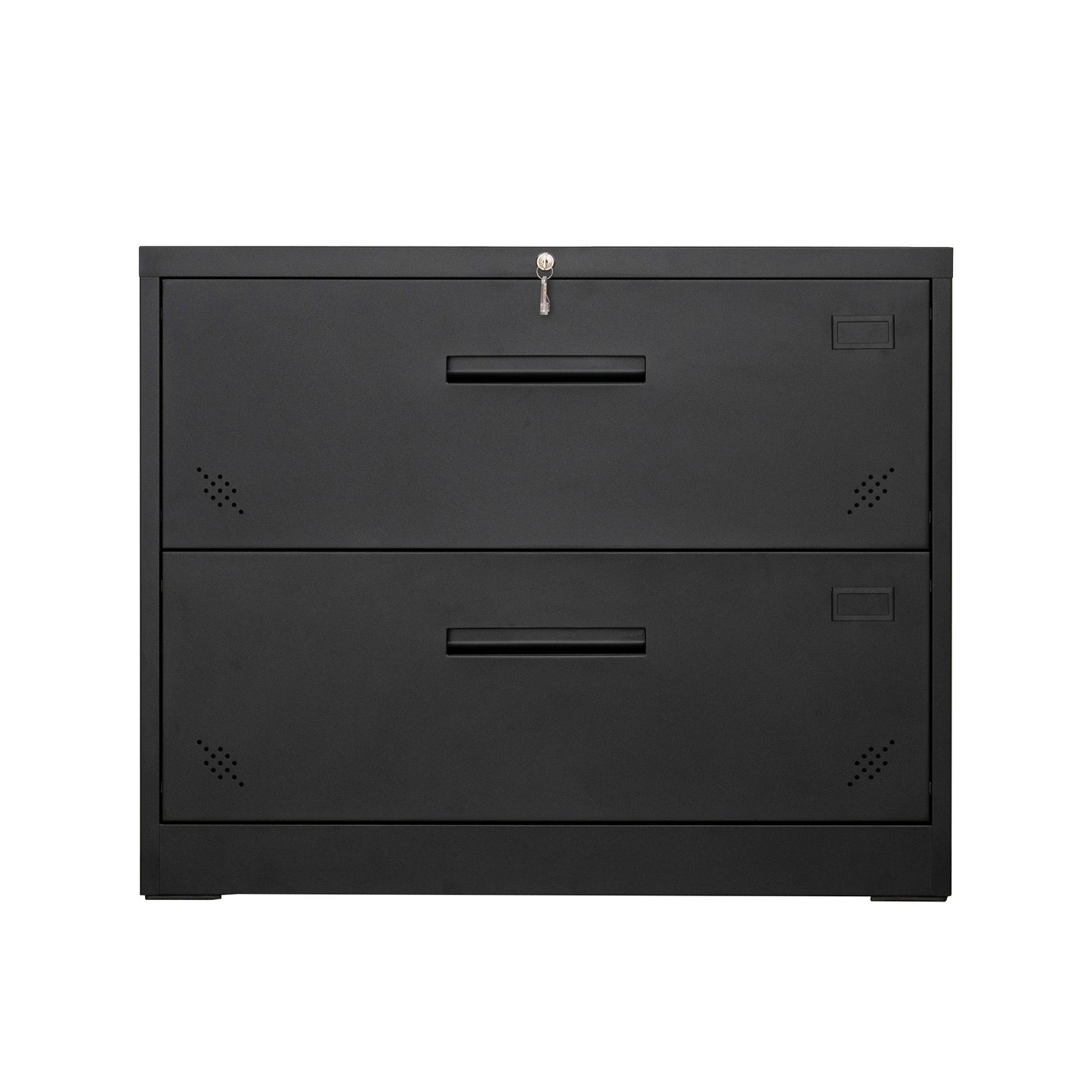 2 Drawer Lateral Filing Cabinet for Legal/Letter A4 Size, Large Deep Drawers Locked by Keys, Locking Wide File Cabinet for Home Office, Metal Steel