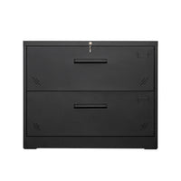 2 Drawer Lateral Filing Cabinet for Legal/Letter A4 Size, Large Deep Drawers Locked by Keys, Locking Wide File Cabinet for Home Office, Metal Steel