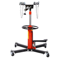 1660lbs Transmission Jacks , Hydraulic Transmission Jack 2 Stage Hydraulic w/ 360° for car lift 0.75 Ton