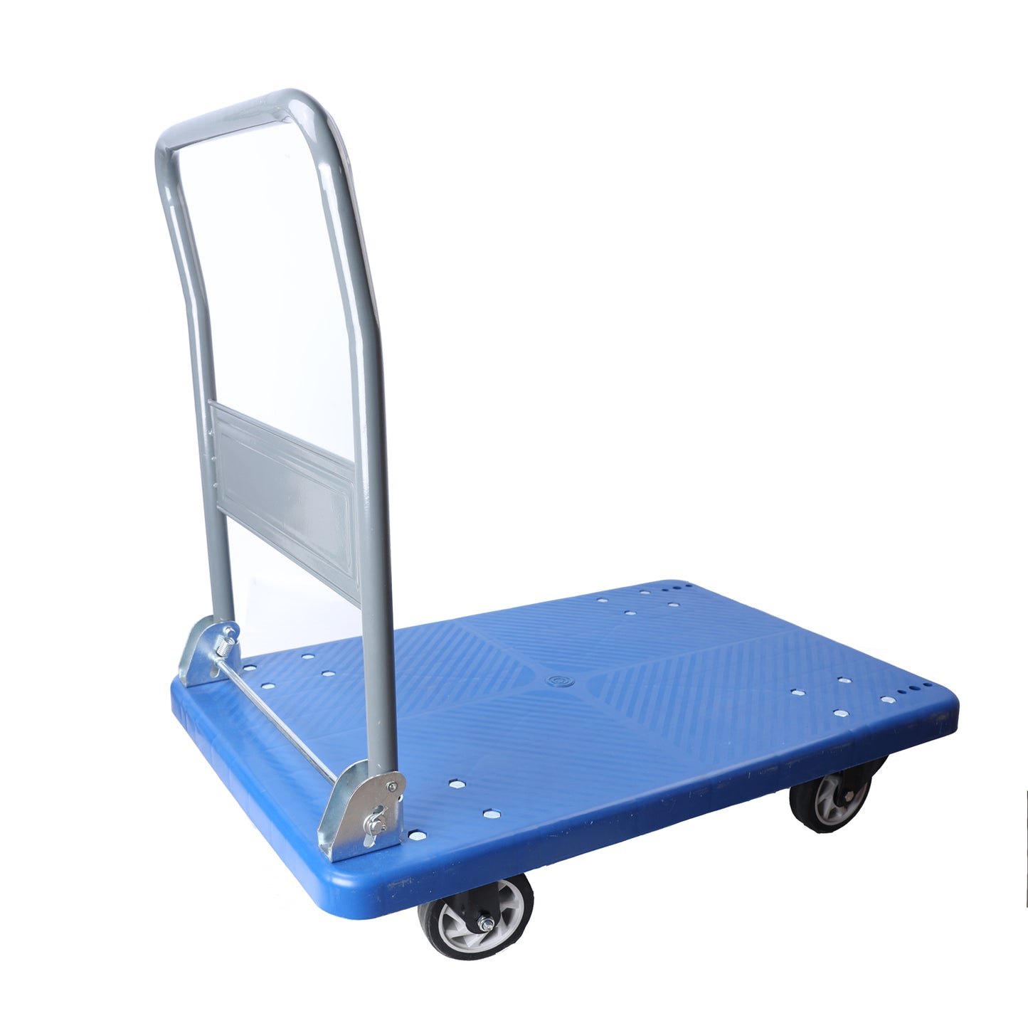 Hand Truck Upgraded Foldable Push Cart Dolly 660 lbs Capacity Moving Platform Hand Truck Heavy Duty Space Saving Collapsible Swivel Push Handle Flat Bed Wagon