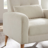 1018 White Accent Chair