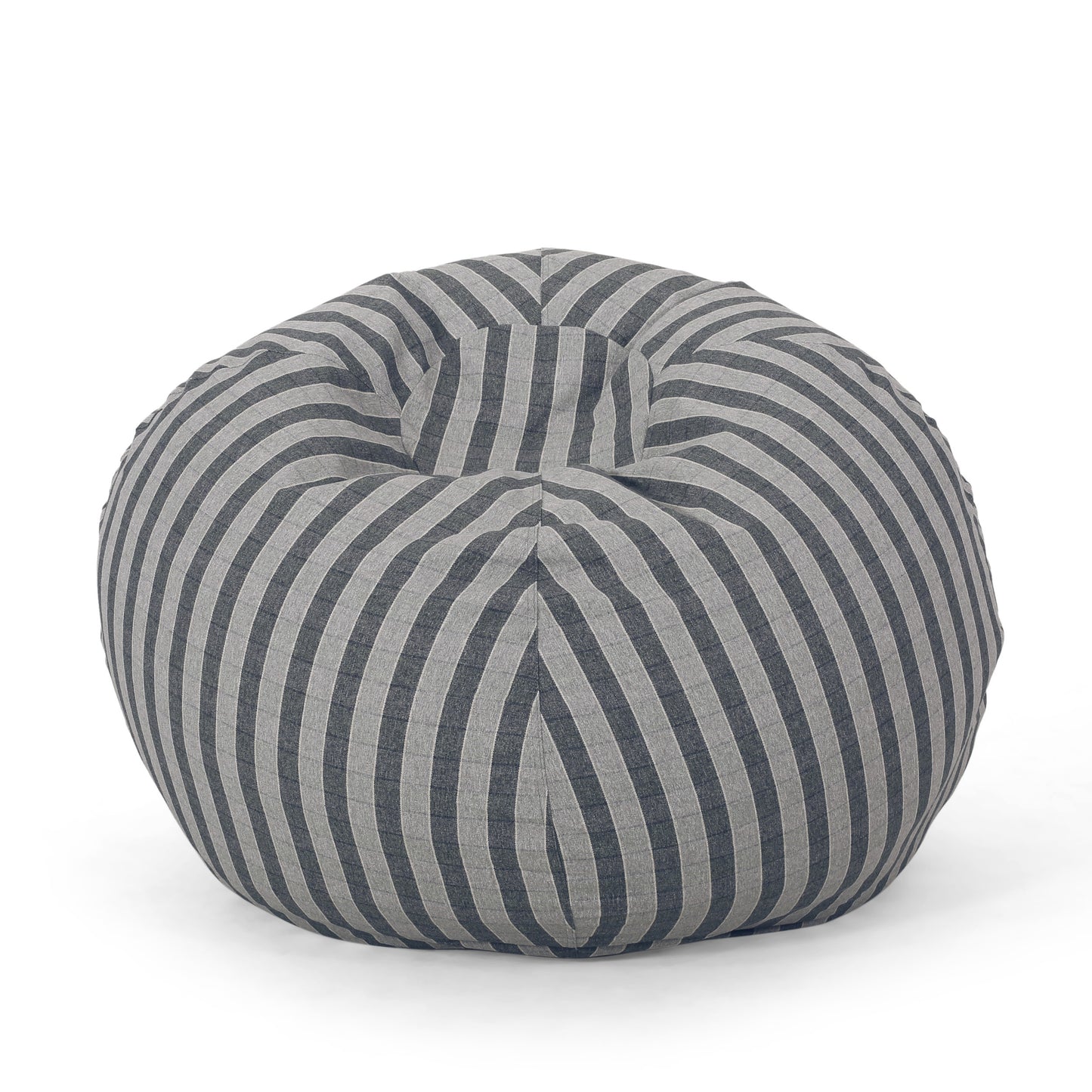 Hobson Modern 5 Foot Checkered Bean Bag, Navy Blue