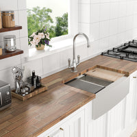 36 Farmhouse Sink Workstation - 36*21*9 Inch Kitchen Sink Stainless Steel 18 gauge Apron Front Kitchen Sink