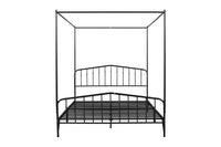 Detachable Queen Anti-Noise Metal Canopy Bed