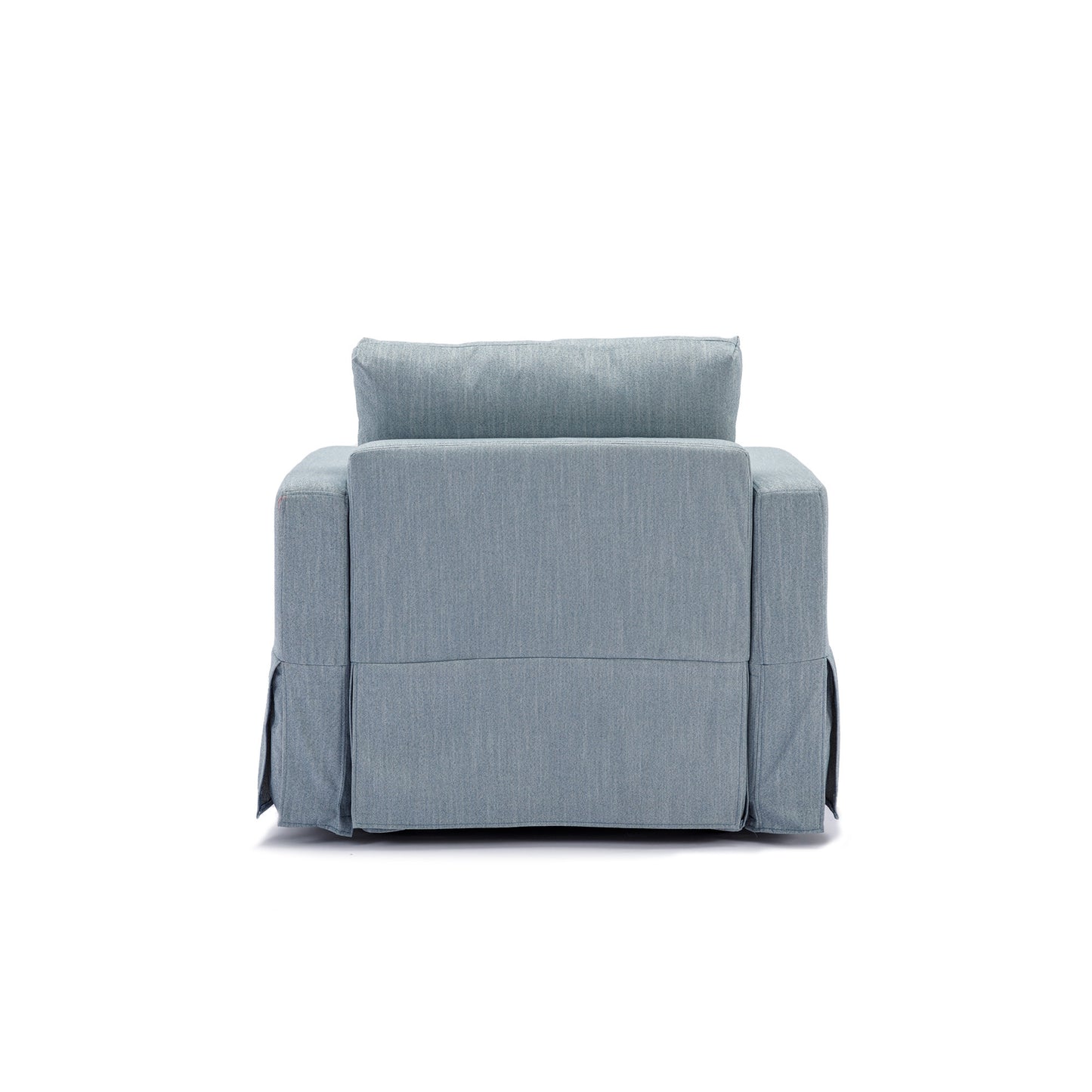 3 Seat Module Sectional Sofa Couch With 2 Ottoman,Seat Cushion and Back Cushion Removable and Washable,Light Blue