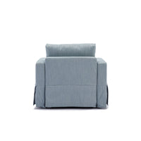 3 Seat Module Sectional Sofa Couch With 2 Ottoman,Seat Cushion and Back Cushion Removable and Washable,Light Blue