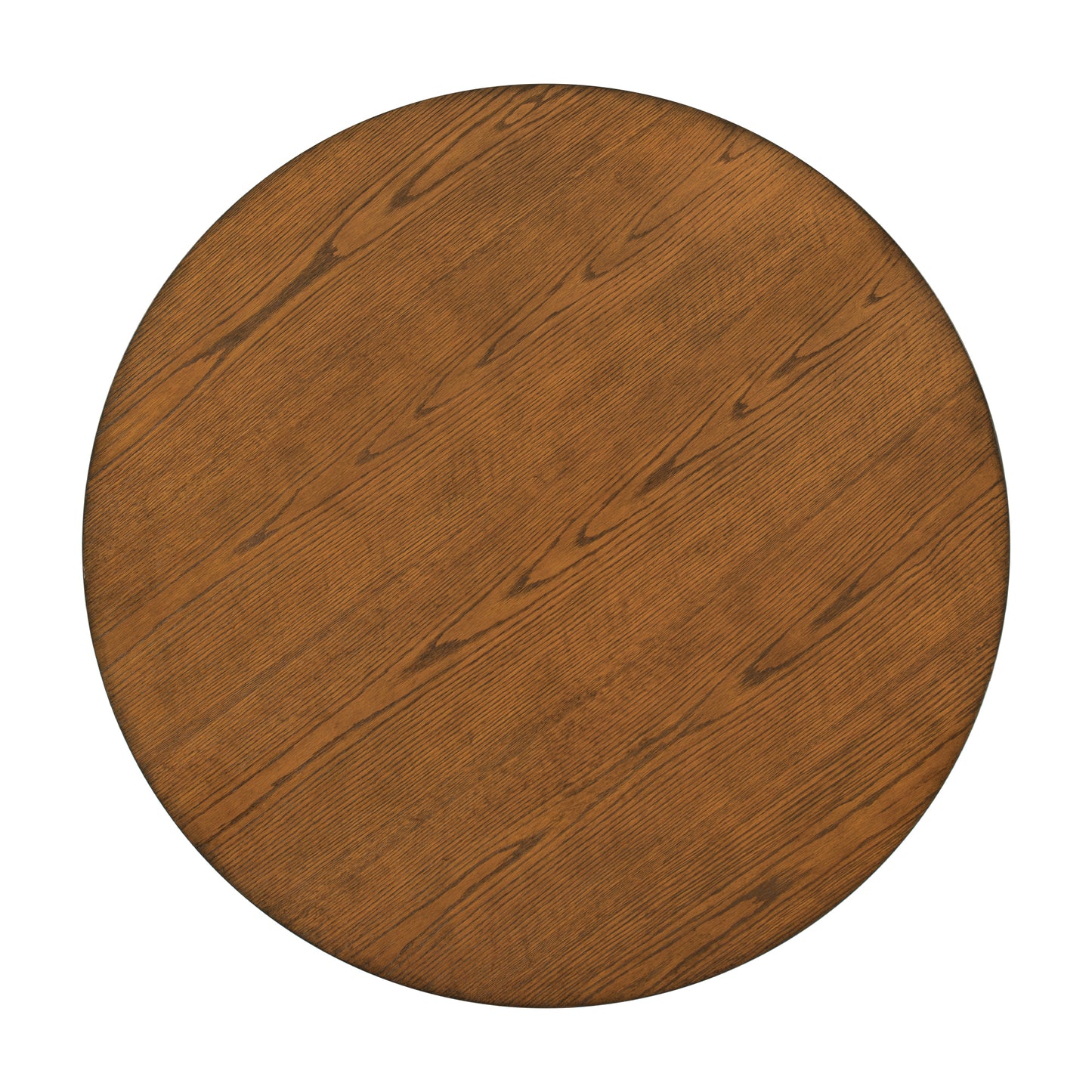 TOPMAX Mid-Century Solid Wood  Round Dining Table for Small Places, Walnut Table