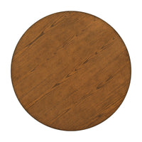 TOPMAX Mid-Century Solid Wood  Round Dining Table for Small Places, Walnut Table