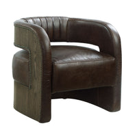 ACME Feyre Accent Chair, Espresso Top grain  Leather AC01989