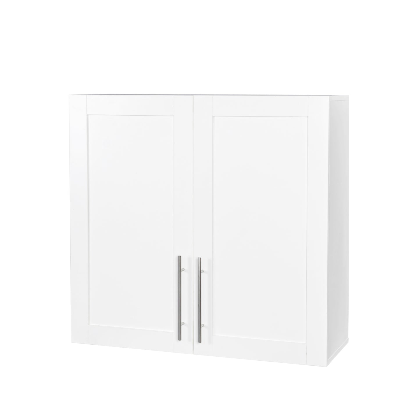 Stackable Wall Mounted Storage Cabinet, 11.81 "D x 31.50"W x 29.92 "H, White