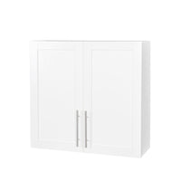 Stackable Wall Mounted Storage Cabinet, 11.81 "D x 31.50"W x 29.92 "H, White