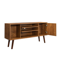 TV Stand Use in Living Room Furniture with 1 storage and 2 shelves Cabinet, high quality particle board,Walnut