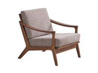 ACME Lide Accent Chair, Light Brown Fabric & Brown Finish AC02378