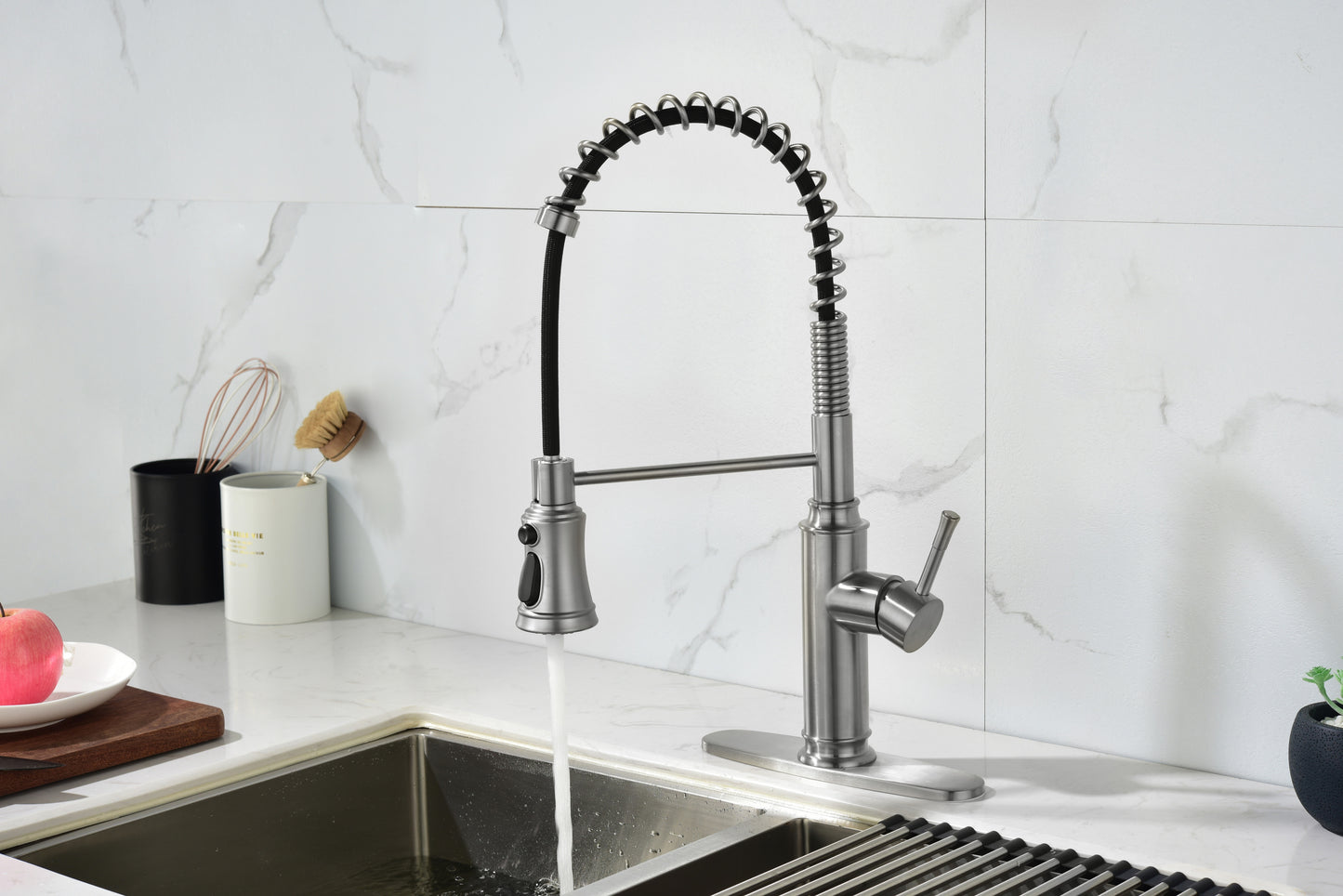 Touch Kitchen Faucet with Pull Down Sprayer Commercial Kitchen Faucet with Dual Function Pull-Down