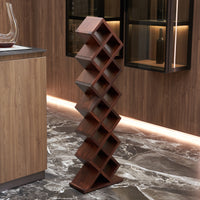 Vertical Z wine rack/Solid wood wine rack /Home wine rack/Living room wine rack