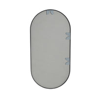 18 x 35 Inch Bathroom Mirror Black Aluminum Frame