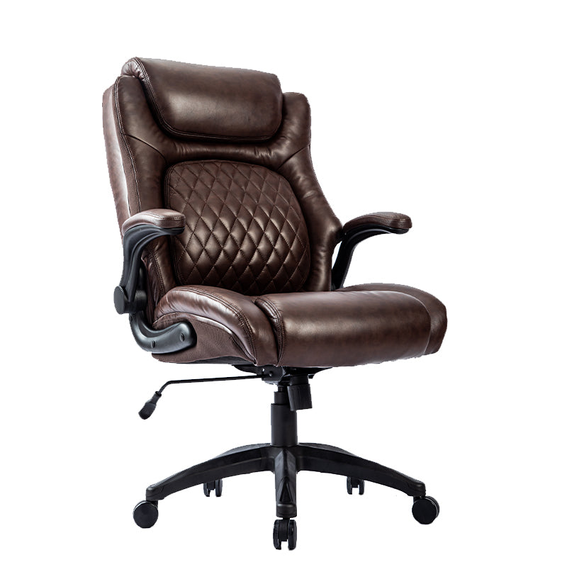 Big & Tall 400lb Ergonomic Leather Office Chair Executive Desk Chair